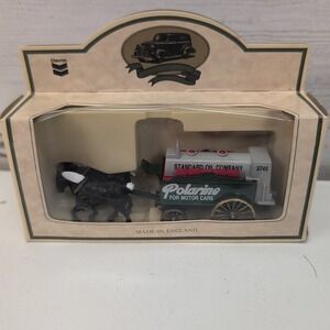 Standard Oil Company VINTAGE Polarine Motor Cars Horse Drawn Wagon Chevron No. 9